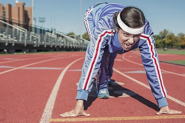 Woman passionate runner